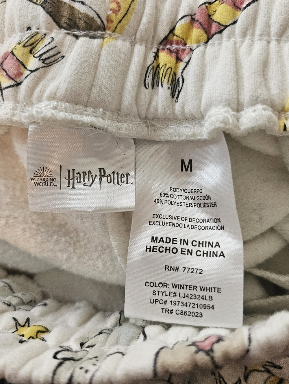 Harry Potter Lounge Pants Pajama Bottoms In M - Picture 6 of 6